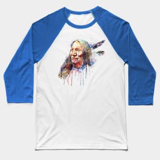 Native American Portrait Baseball T-Shirt